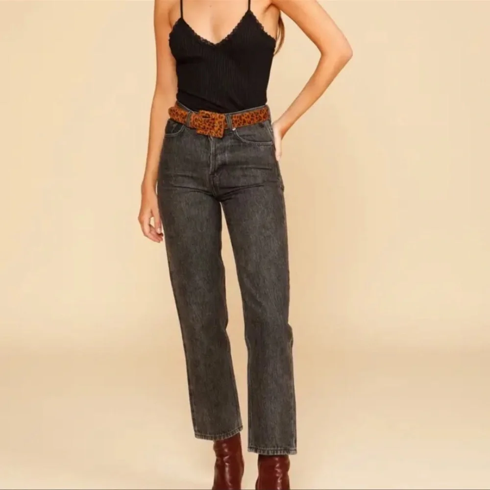 Rouje Marais Straight Leg Jeans Light Grey Wash Size 24 - Picture 12 of 12